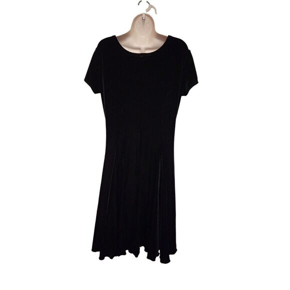 Rivar's Fit & Flare Jennifer Velvet Dress Size 7/8 Color Black - Picture 5 of 9